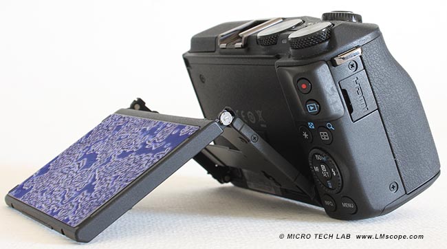 Canon EOS M3 bewegliches Display Mikrofotografie