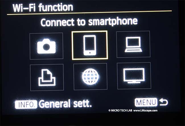 Canon EOS Kamera mit Smartphone Tablet IPad verbinden