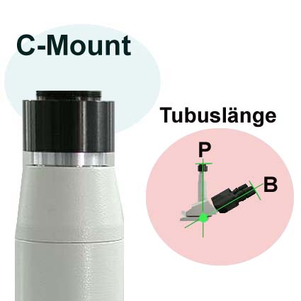 c-mount dimension del tubo