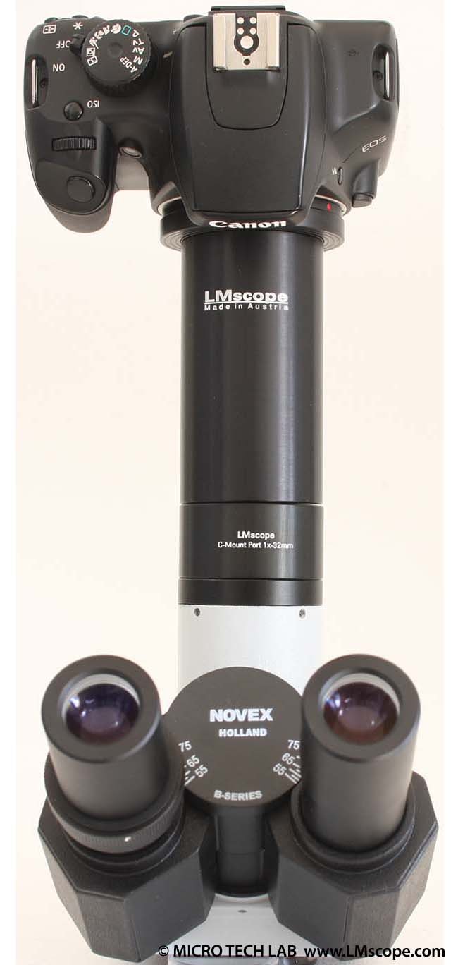 Euromex Novex B Mikroskop Montage von Kamera mit LM digitalen Adaptern