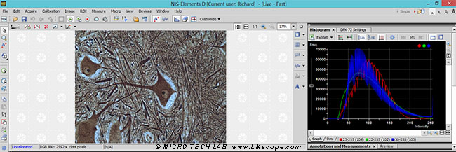 Nikon Nis Histogramme