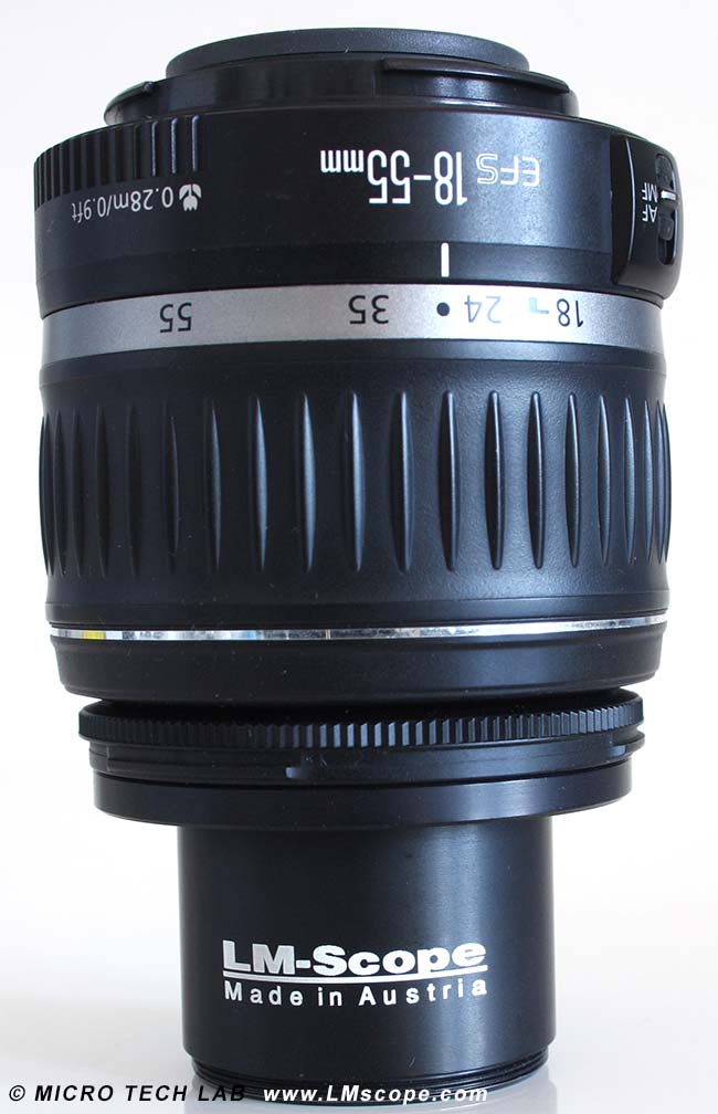 LM macro lens for standard Canon lens
