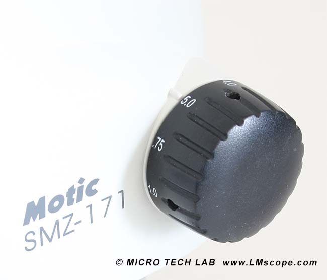 Stereomicroscope Motic SMZ171 5 position click-stop