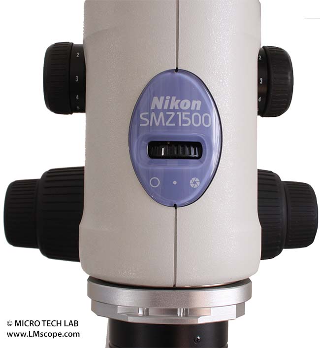 Nikon SMZ stereo microscope built-in aperture diaphragm