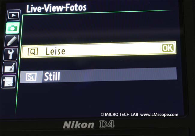 Nikon D4 Still-Modus