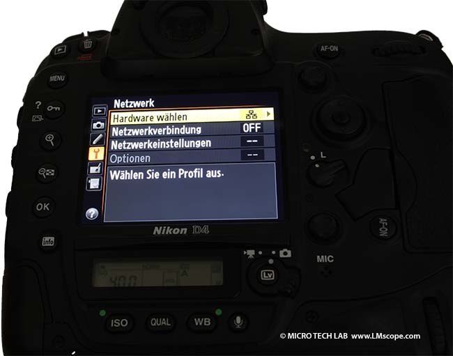 Nikon D4 Netzwerk