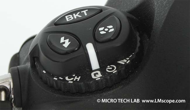 Nikon D4 Stellrad Still-Modus einschalten