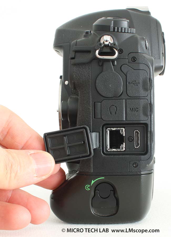 Nikon D4 LAN socket