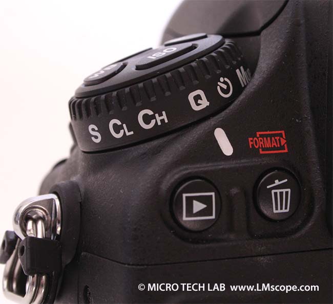 Nikon D800 Stellrad