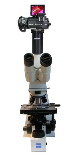 Microscope adapter setting the parfocality