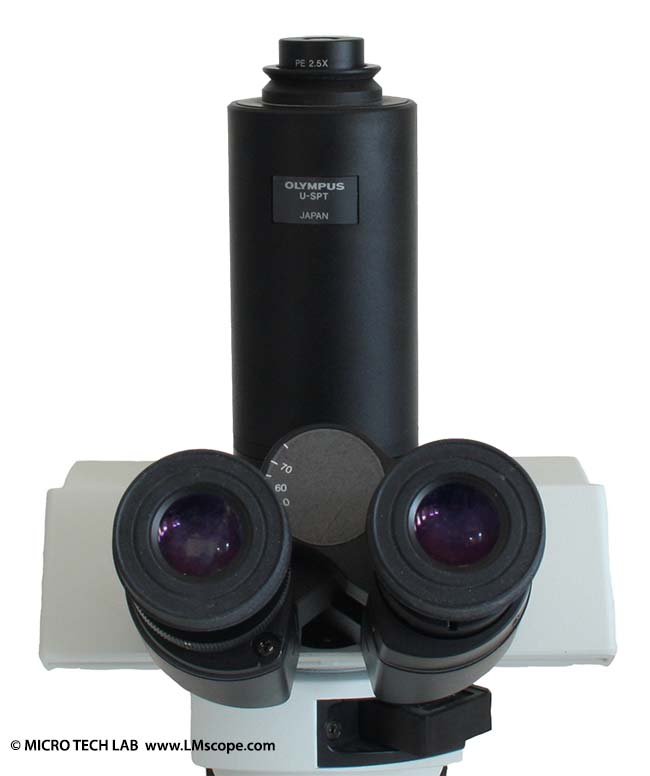 Olympus microscope avec systeme analogique solution adapteur