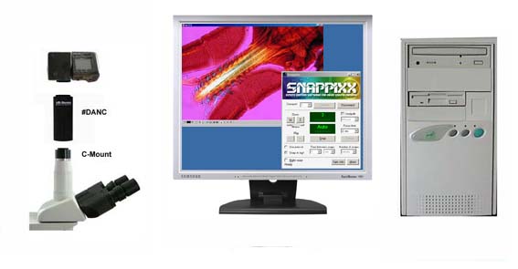 Remotesoftware Snappixx für Mikroskopie