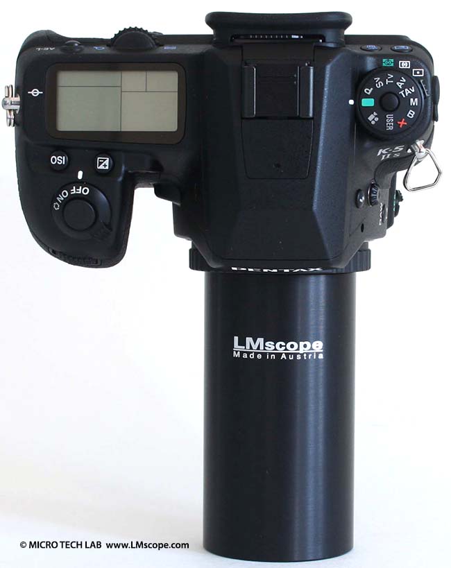 Adapterlösungen Canon EOS Pentax Olympus Nikon Sony Mikroskopie