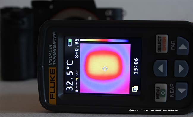 Sony Alpha 7R II Vollformatkamera Mikroskopie Wärmeentwicklung