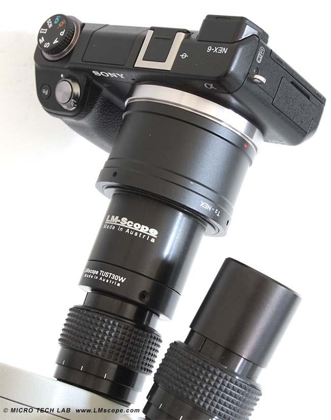 Sony NEX-6 adaptersolution eyepiecetube