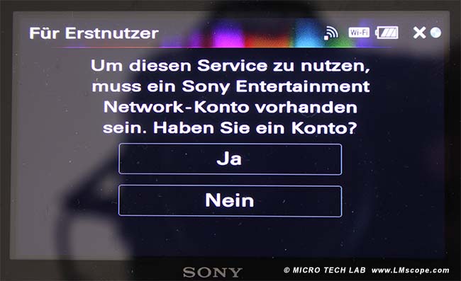 Sony Play Memories app Mikroskopadapter