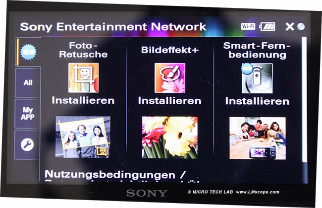 LM adaptersolution Sony Play memories app
