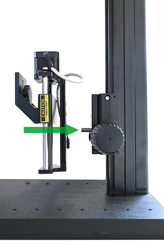 Mounting the Stackshot slide on the LM macro stand: Motorized microscope tripod in the Z axis