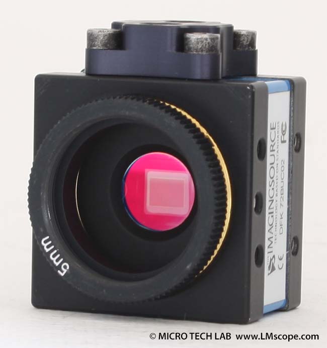 LM adaptersolution for cmount cameras with digital shutter