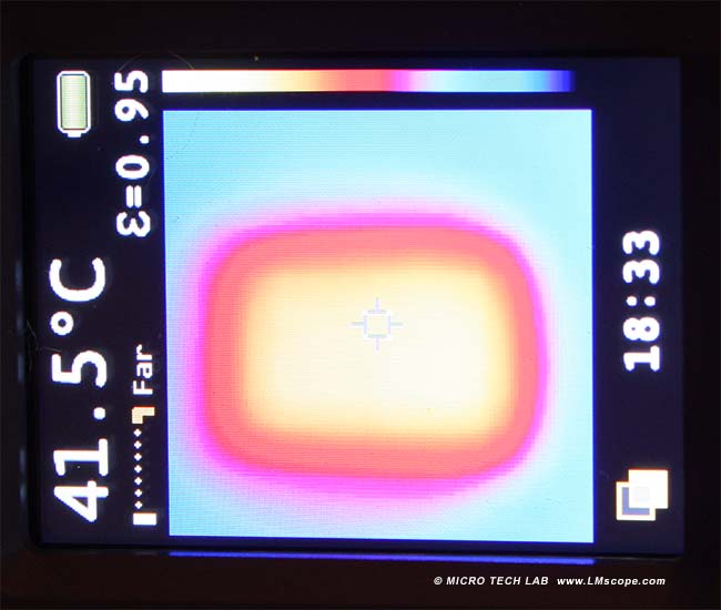 thermal image of Nikon fullframe sensor in Live view mode without lens